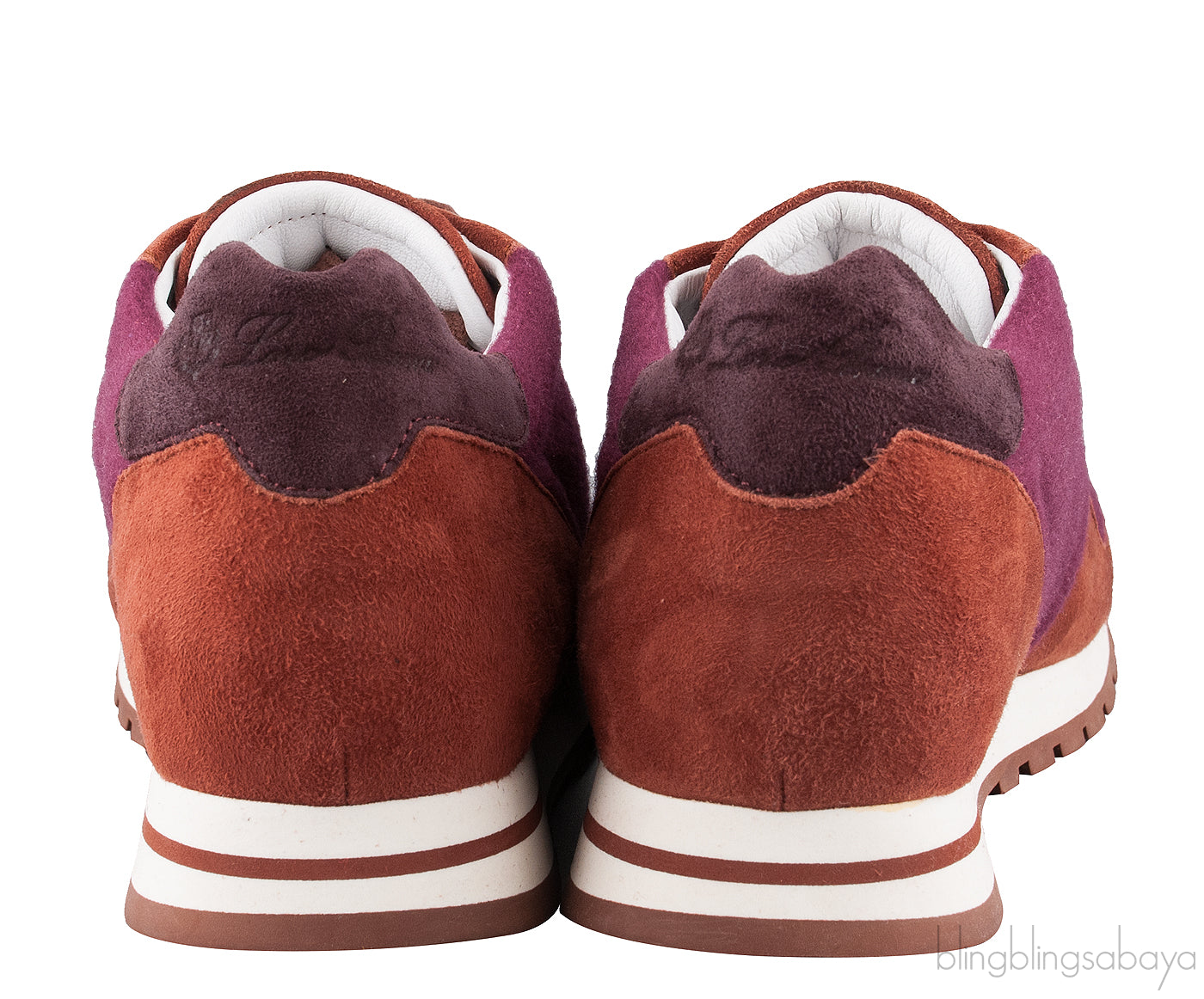 Cashmere & Suede Bi-color Sneakers