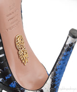 Python Lace Up Heels