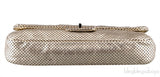 Gold Perforated Drill Flap Bag