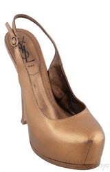 Tribtoo Gold Slingback Pump
