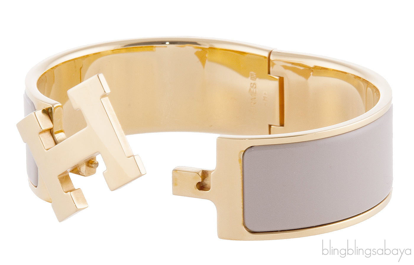 Clic Clac H Wide Bracelet Etoupe