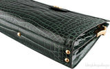 Ophidia Crocodile Green Shoulder Bag