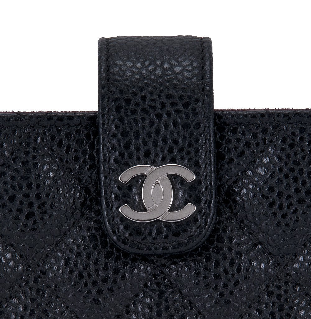 Black Quilted Phone Holder
