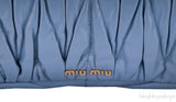 Periwinkle Matelasse Leather Clutch