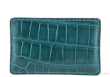 Teal Crocodile Card Holder