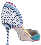 Multicolored Textured Leather Pumps