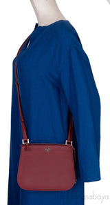 Burgundy Odessa Crossbody Bag
