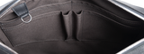 Black Infiniti Leather Calypso Messenger Bag MM