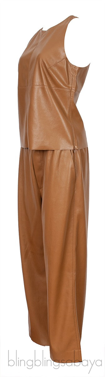 Brown Tank Top & Trouser