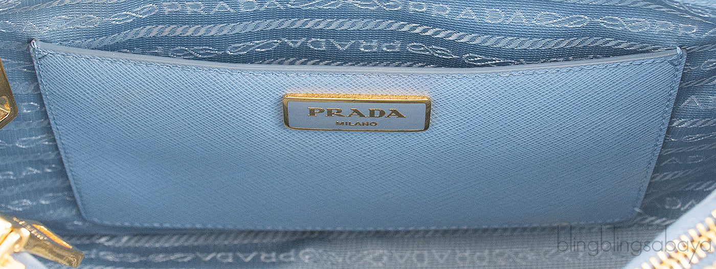 Light Blue Bowler Medium Bag