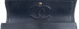 Classic Midnight Blue Medium Double Flap Bag GHW