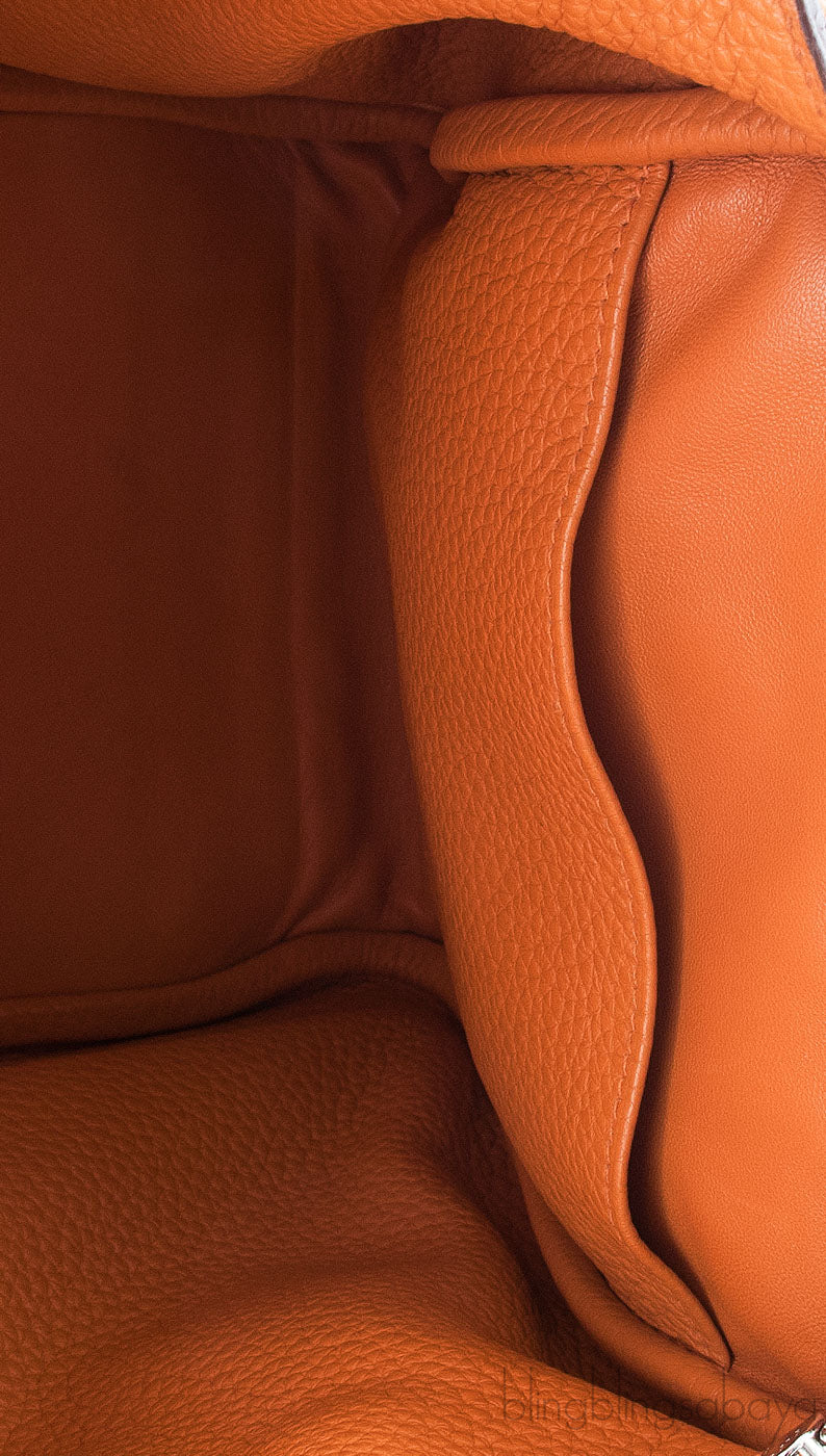 Lindy 34 Orange Taurillon Clem