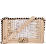 Le Boy Alligator Flap Bag