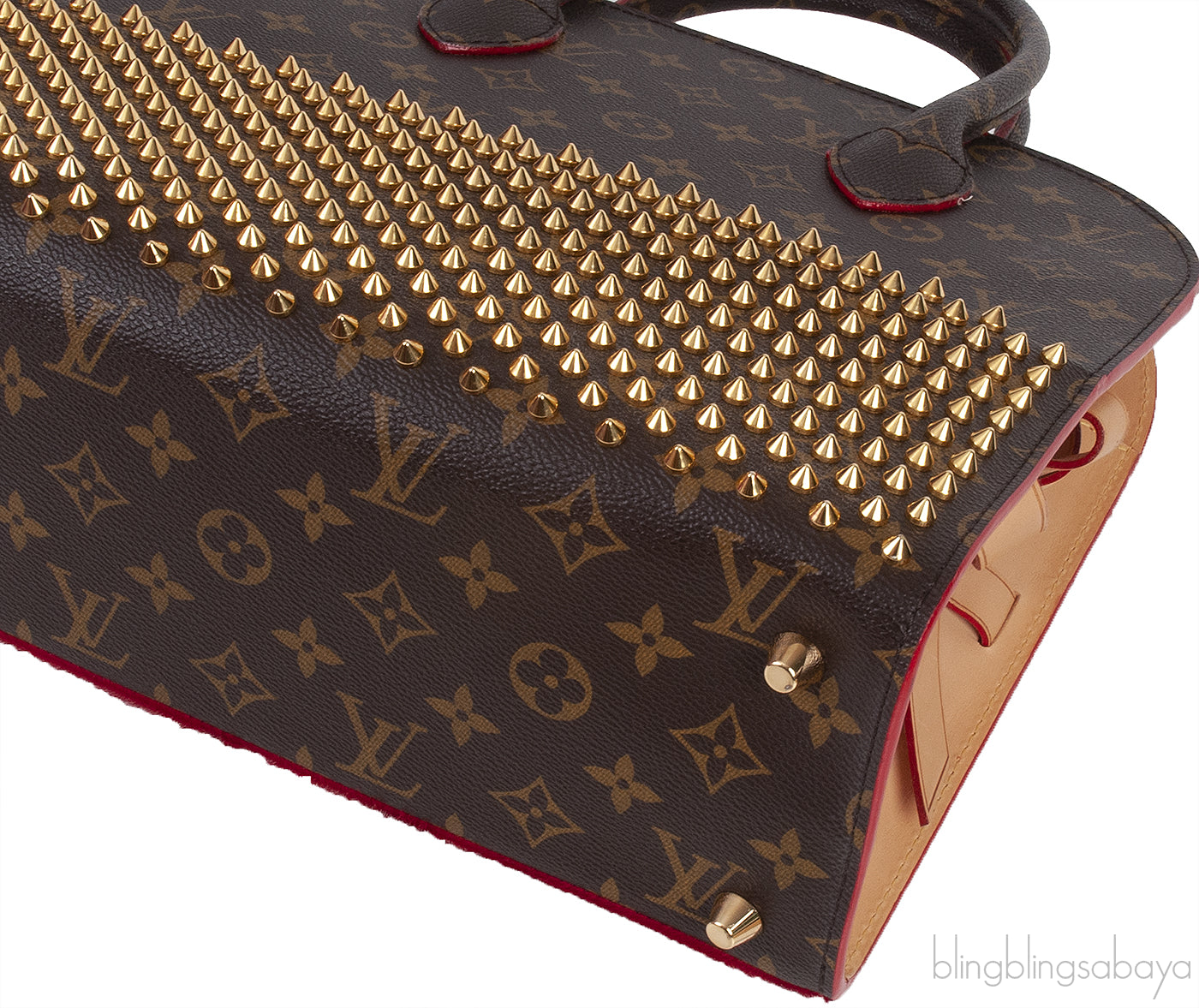 Monogram Pony Studded Shopping Bag
