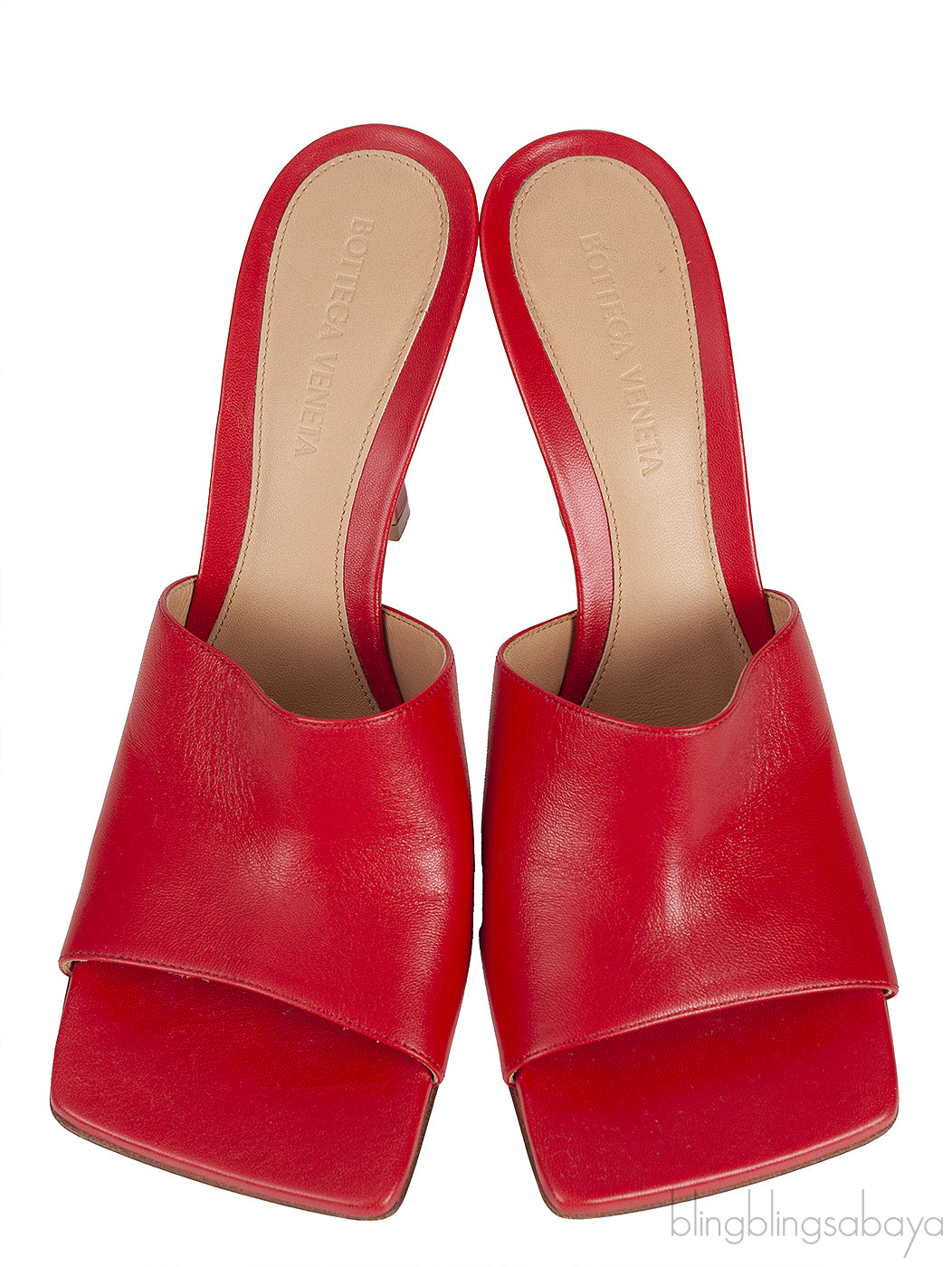 Red Stretch Leather Sandals