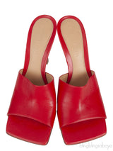 Red Stretch Leather Sandals