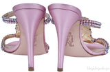 Pink Crystal Embellished Sandals