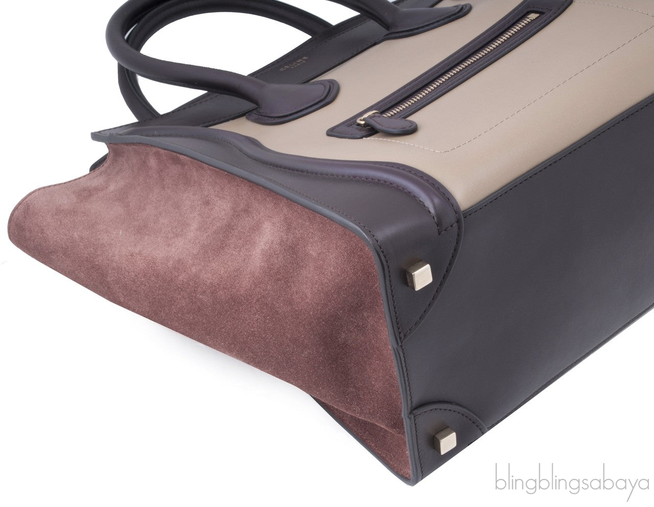 Mini Luggage Tricolor Beige