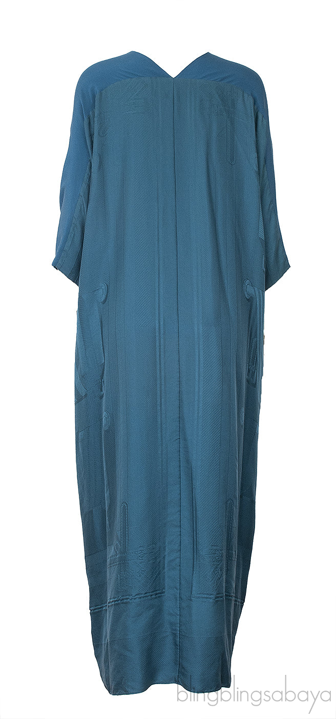 Blue Green CDC Kaftan Dress