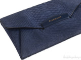Blue Python Antigona Envelope Clutch
