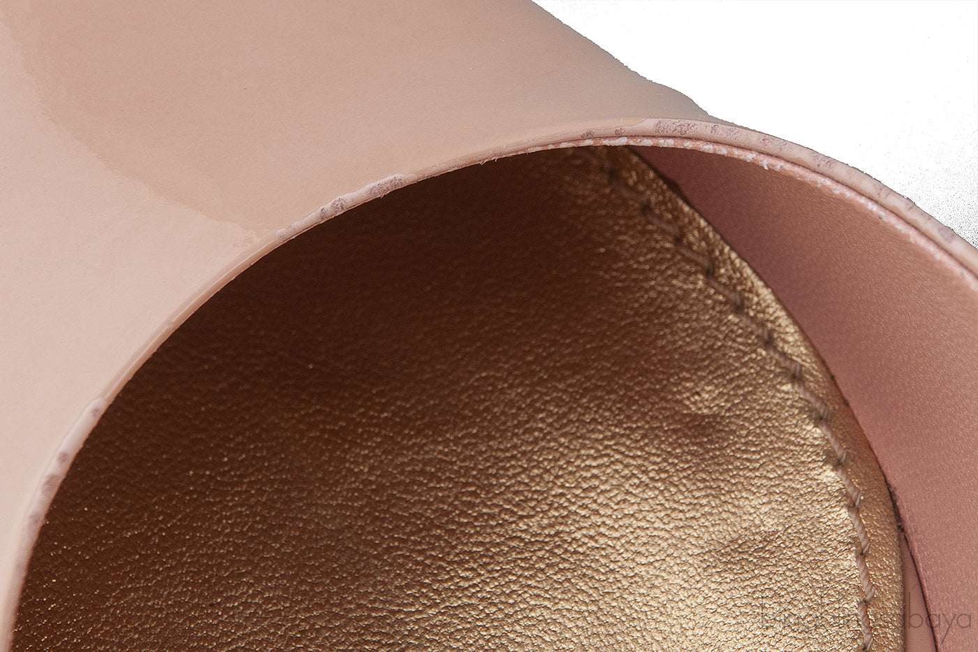 Beige Rose Round Toe Pumps