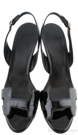 H night 90 Black Patent Heels