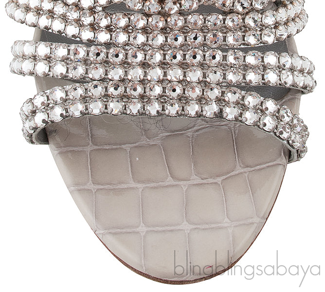 Galaxy Croc Embossed Sandals