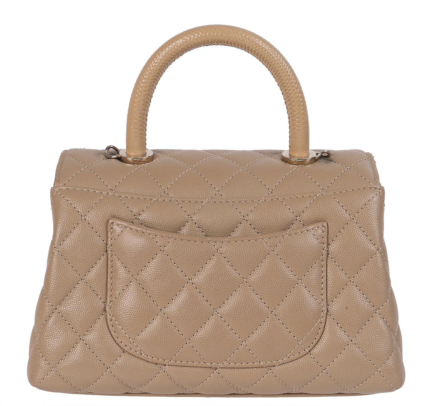 Chanel Coco Handle Caviar Beige Small Shoulder Bag