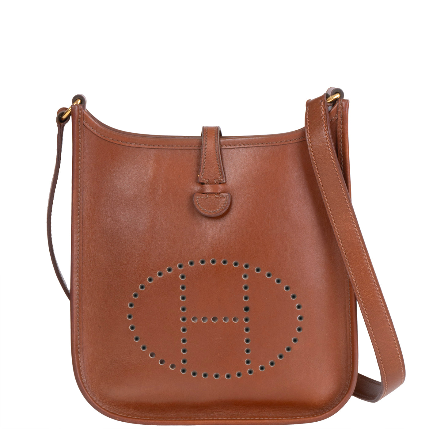Hermes Mini Evelyne 16 Brown GHW