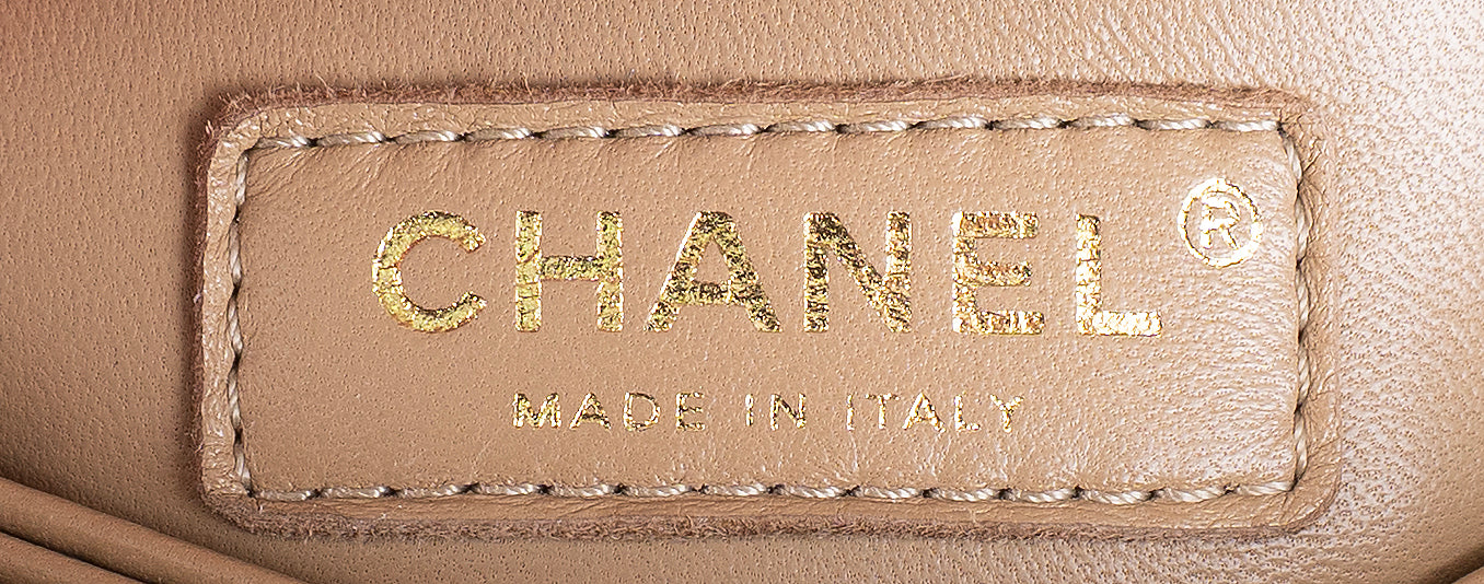 Chanel Coco Handle Caviar Beige Small Shoulder Bag