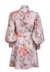 Zimmermann Wavelength Long-sleeved Mini Dress