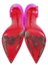 Christian Louboutin Fuchsia Satin Iriza Heels