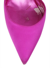 Christian Louboutin Fuchsia Satin Iriza Heels