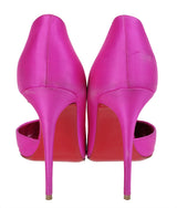Christian Louboutin Fuchsia Satin Iriza Heels