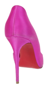 Christian Louboutin Fuchsia Satin Iriza Heels