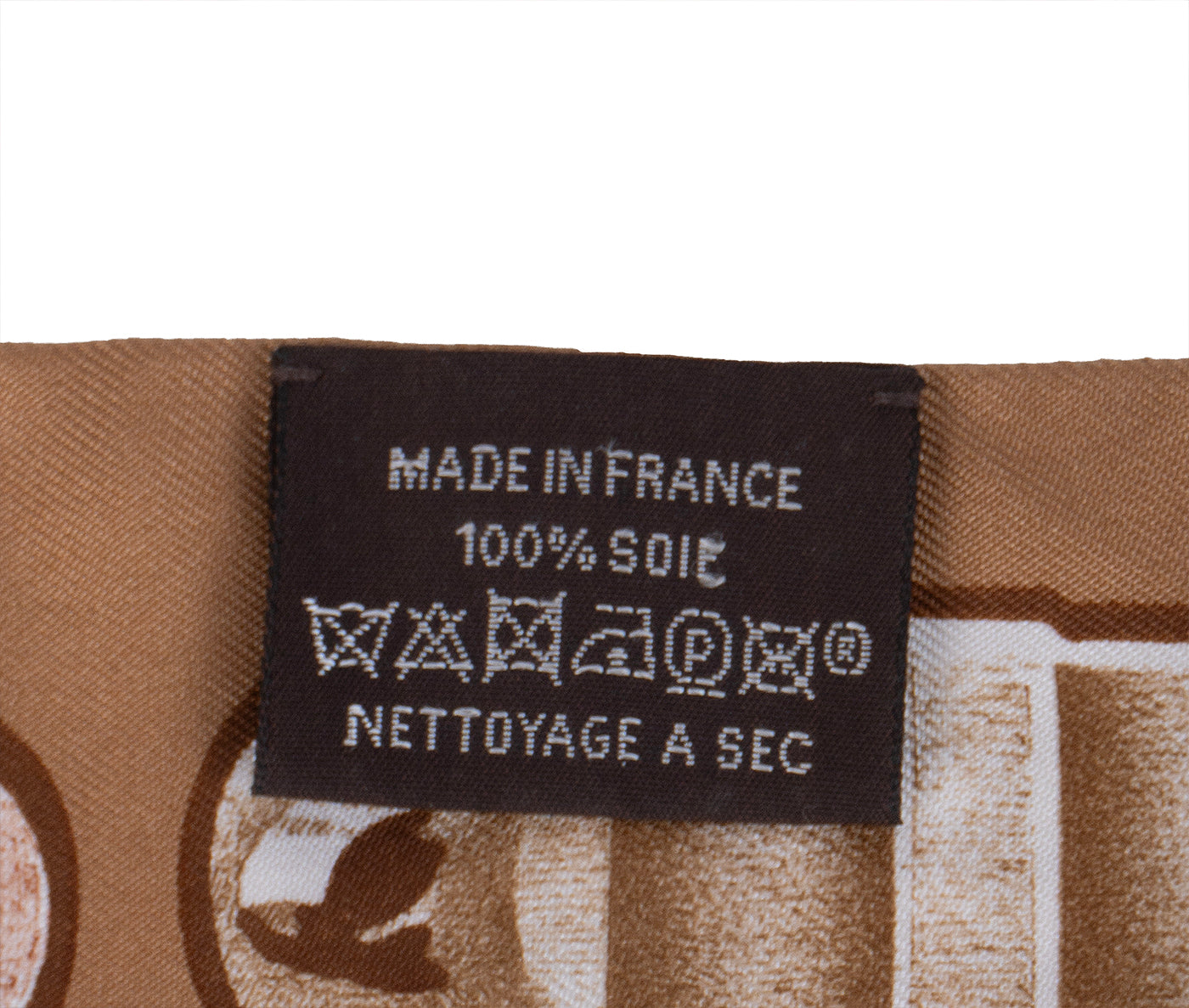 Hermes Le Tresor de Medor Brown Silk Twilly