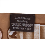 Hermes Le Tresor de Medor Brown Silk Twilly