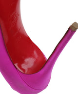 Christian Louboutin Fuchsia Satin Iriza Heels