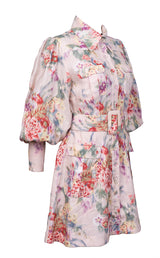 Zimmermann Wavelength Long-sleeved Mini Dress