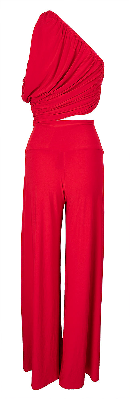 Norma Kamali Tiger Red Diana Bra & Elephant Pants XS