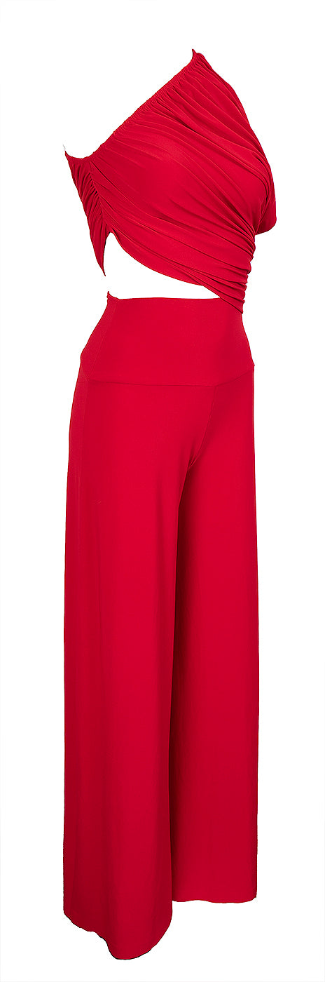 Norma Kamali Tiger Red Diana Bra & Elephant Pants XS