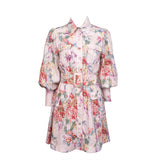 Zimmermann Wavelength Long-sleeved Mini Dress