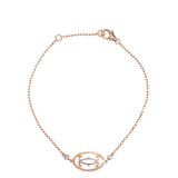 Cartier Double C Logo Diamond Bracelet 18K Gold