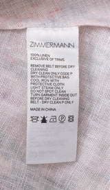 Zimmermann Wavelength Long-sleeved Mini Dress