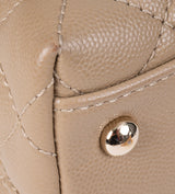 Chanel Coco Handle Caviar Beige Small Shoulder Bag