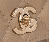 Chanel Coco Handle Caviar Beige Small Shoulder Bag