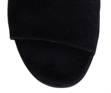 Hermes Black Suede Mule Sandals