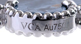 Van Cleef & Arpels Vintage Alhambra 5 Motif Blue Pietersite White Gold Bracelet