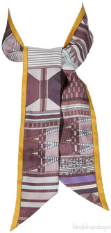 Brown Printed Twilly