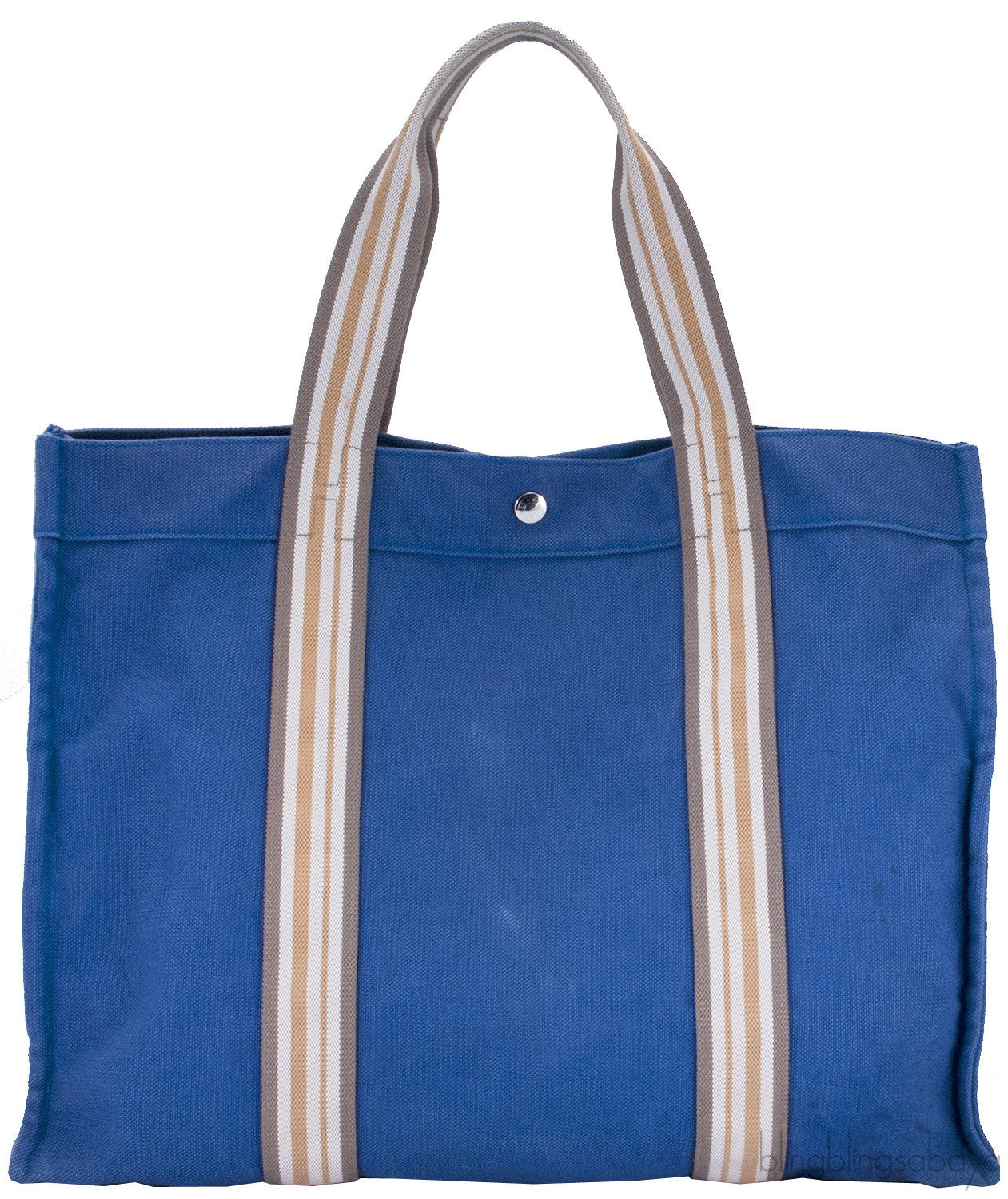 Blue Cotton Canvas Tote